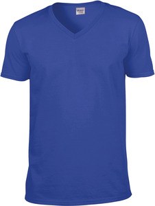 Gildan GI64V00 - Softstyle. Męska koszulka w serek ciemnoniebieski