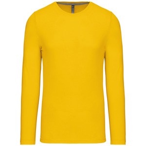 Kariban K359 - MEN'S LONG SLEEVE CREW NECK T-SHIRT Żółty