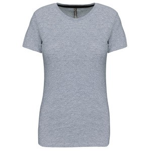 Kariban K380 - LADIES' SHORT SLEEVE CREW NECK T-SHIRT Szarość Oxfordu