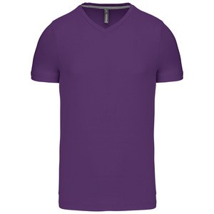 Kariban K357 - MEN'S SHORT SLEEVE V-NECK T-SHIRT Fioletowy