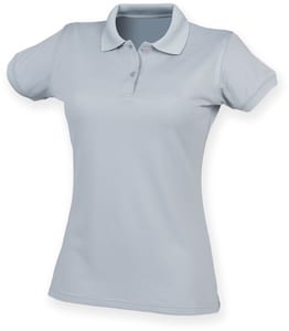 Henbury H476 - Ladies Coolplus® Wicking Piqué Polo Shirt Srebna szarość