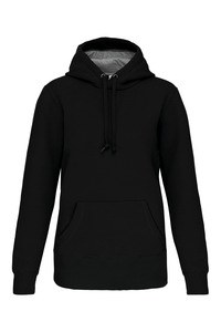 Kariban K443 - HOODED SWEATSHIRT Czerń/czerń