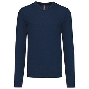 Kariban K965 - MEN'S V-NECK JUMPER Granat/granat