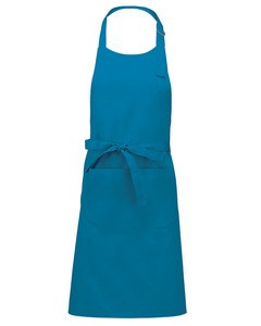 Kariban K890 - POLYESTER COTTON APRON Tropikalny niebieski