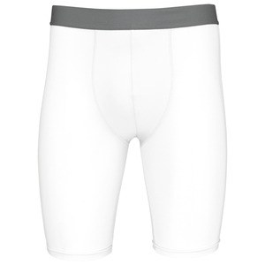 ProAct PA07 - ADULTS LONG BASE LAYER SHORTS Biały