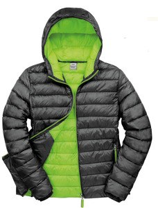 Result R194M - MENS SNOW BIRD PADDED JACKET Czarno/limonkowy