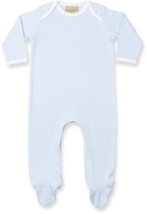 Larkwood LW053 - Kontrastowa pyjama Jasnoniebieski/biały