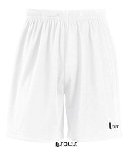 SOL'S 90102 - ADULTS' BASIC SHORTS WITH INNER PANTS BORUSSIA Biały