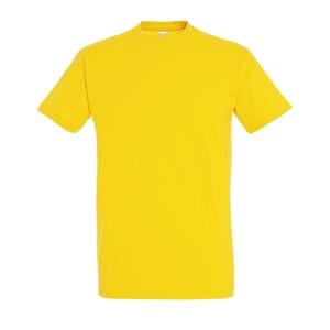 SOL'S 11500 - Imperial Męski T Shirt Z Okrągłym ściągaczem Żółty