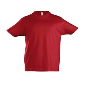 SOL'S 11770 - Imperial KIDS Dziecięcy T Shirt Z Okrągłym ściągaczem Czerwony