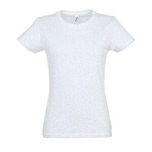 SOL'S 11502 - Imperial WOMEN Damski T Shirt Z Okrągłym ściągaczem Biały wrzos