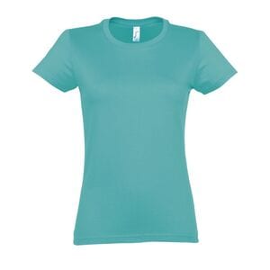 SOL'S 11502 - Imperial WOMEN Damski T Shirt Z Okrągłym ściągaczem Karaibski błękit