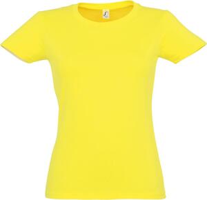 SOL'S 11502 - Imperial WOMEN Damski T Shirt Z Okrągłym ściągaczem Cytrynowy