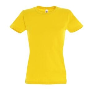 SOL'S 11502 - Imperial WOMEN Damski T Shirt Z Okrągłym ściągaczem Żółty
