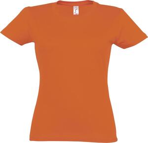 SOL'S 11502 - Imperial WOMEN Damski T Shirt Z Okrągłym ściągaczem Pomarańczowy