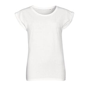 SOL'S 01406 - MELBA Damski T Shirt Z Okrągłym ściągaczem Biały