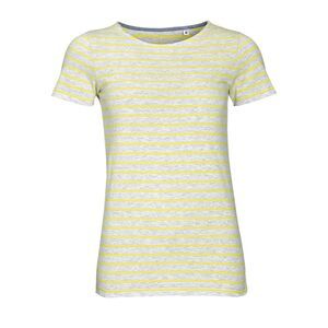 SOLS 01399 - MILES WOMEN Damski T Shirt W Paski Z Okrągłym ściągaczem