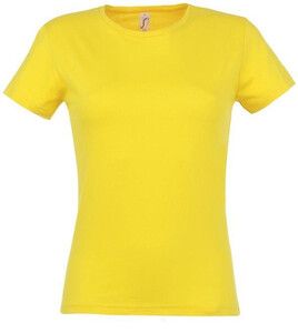 SOL'S 11386 - MISS Damski T Shirt Żółty