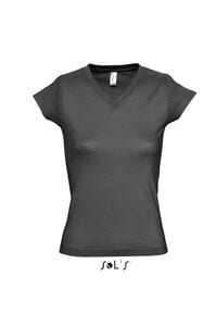 SOL'S 11388 - MOON Damski T Shirt Typu V Neck Deep Heather
