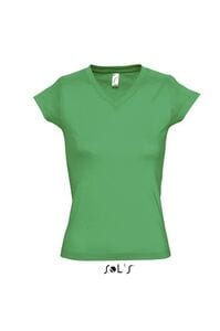 SOL'S 11388 - MOON Damski T Shirt Typu V Neck Zielona łąka