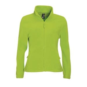 SOL'S 54500 - NORTH WOMEN Damska Bluza Polarowa Z Długim Zamkiem Limonkowy