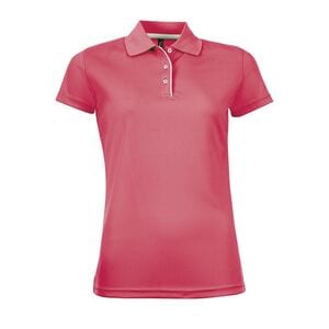 SOL'S 01179 - PERFORMER WOMEN Damska Sportowa Koszulka Polo Koralowy neon