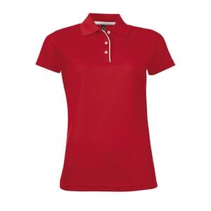 SOL'S 01179 - PERFORMER WOMEN Damska Sportowa Koszulka Polo Czerwony
