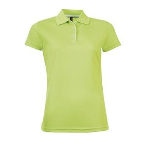 SOL'S 01179 - PERFORMER WOMEN Damska Sportowa Koszulka Polo Zielone jabłko