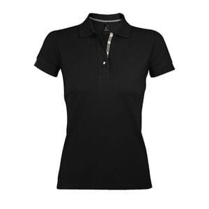 SOL'S 00575 - PORTLAND WOMEN Damska Koszulka Polo Czarny