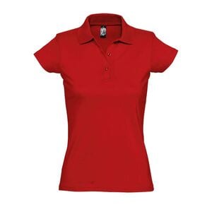 SOL'S 11376 - PRESCOTT WOMEN Damska Koszulka Polo Czerwony