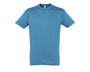 SOL'S 11380 - REGENT T Shirt Z Okrągłym ściągaczem Aqua