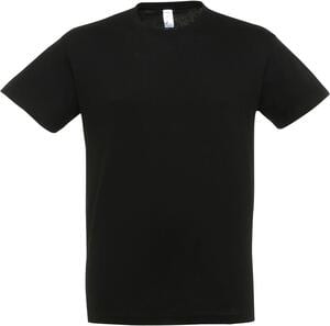SOL'S 11380 - REGENT T Shirt Z Okrągłym ściągaczem Głęboka czerń