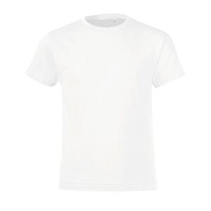 SOL'S 01183 - REGENT FIT KIDS Dziecięcy T Shirt Z Okrągłym ściągaczem Biały