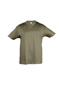SOL'S 11970 - REGENT KIDS Dziecięcy T Shirt Z Okrągłym ściągaczem Wojskowy