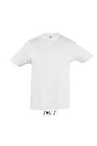 SOL'S 11970 - REGENT KIDS Dziecięcy T Shirt Z Okrągłym ściągaczem Biały wrzos