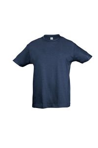 SOL'S 11970 - REGENT KIDS Dziecięcy T Shirt Z Okrągłym ściągaczem Dżinsowy