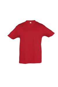 SOL'S 11970 - REGENT KIDS Dziecięcy T Shirt Z Okrągłym ściągaczem Czerwony