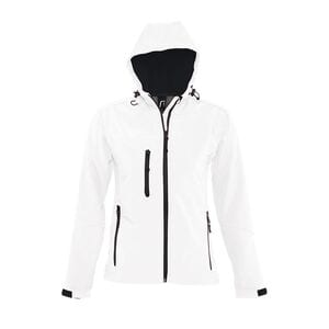 SOL'S 46802 - REPLAY WOMEN Damski Softshell Z Kapturem Biały