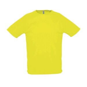SOL'S 11939 - SPORTY Męski T Shirt Z Rękawami Typu Raglan Neonowy żółty