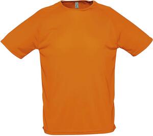 SOL'S 11939 - SPORTY Męski T Shirt Z Rękawami Typu Raglan Pomarańczowy