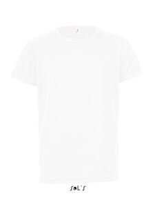 SOL'S 01166 - SPORTY KIDS Dziecięcy T Shirt Z Rękawami Typu Raglan Biały