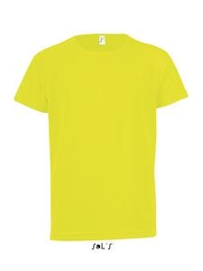 SOL'S 01166 - SPORTY KIDS Dziecięcy T Shirt Z Rękawami Typu Raglan Neonowy żółty