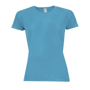 SOL'S 01159 - SPORTY WOMEN Damski T Shirt Z Rękawami Typu Raglan Aqua