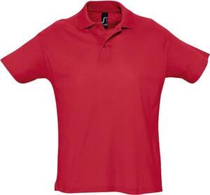 SOL'S 11342 - SUMMER II Męska Koszulka Polo Z Krótkim Rękawem Czerwony