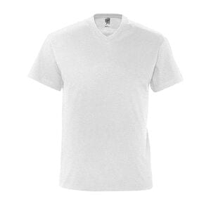 SOL'S 11150 - VICTORY Męski T Shirt Z Dekoltem Typu V Neck Biały wrzos