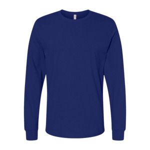 Fruit of the Loom SC201 - Bawełniany T-shirt z długim rękawem (61-038-0) ciemnoniebieski