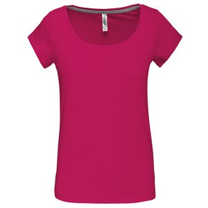 Kariban K384 - Ladies’s boat neck short sleeve t-shirt Fuksjowy