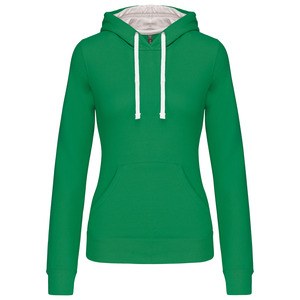 Kariban K465 - Ladies’ contrast hooded sweatshirt