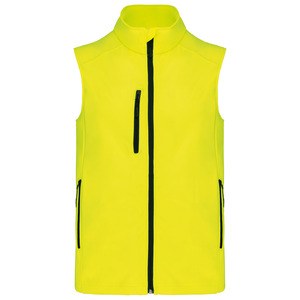 Kariban K403 - MEN'S SOFTSHELL BODYWARMER Fluorescencyjny żółty