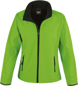 Result R231F - Sportowa bluza damska idealna do nadruku Żywa zieleń/ czerń